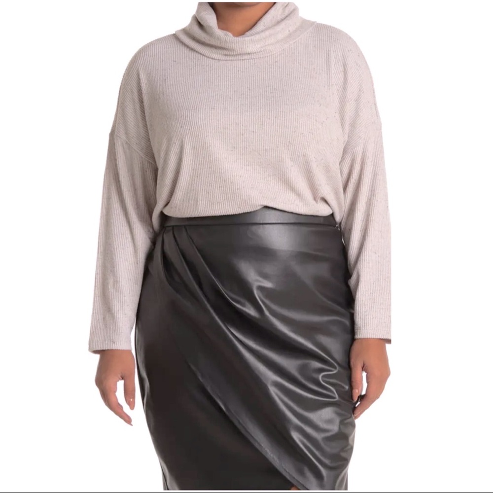 JOAN VASS Cowl Neck Sweater